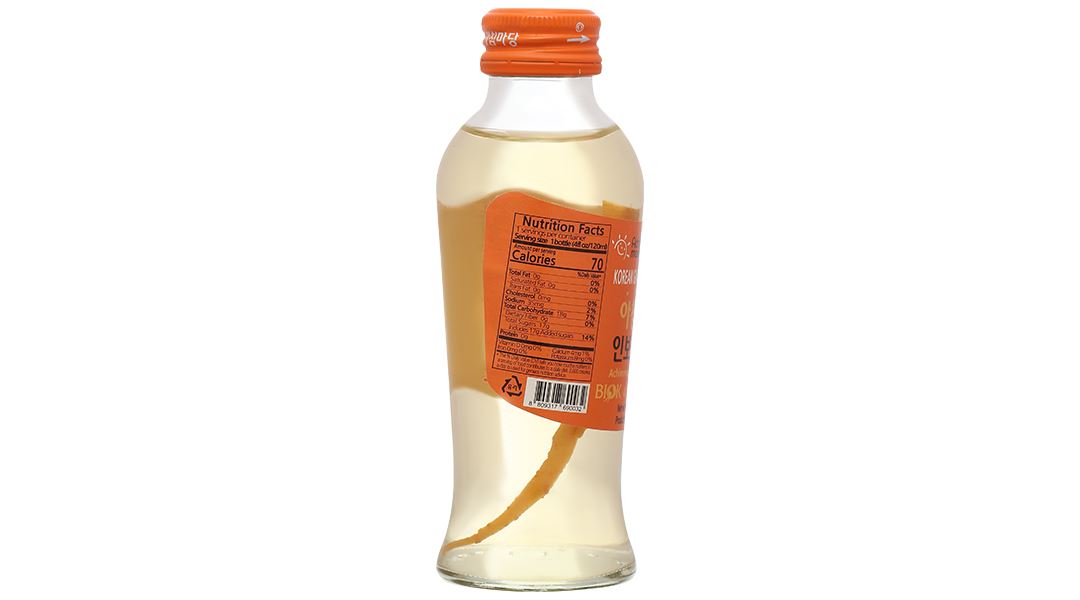 Nước sâm củ Hàn Quốc Achimmadang BIOK Korea Ginseng Root Drink hộp 10 chai x 120ml - 8